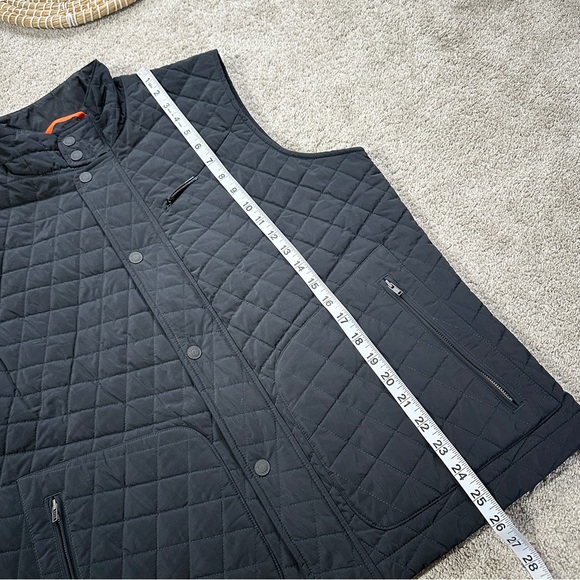 Bluffworks Men’s Horizon Quilted Vest Full Zip High Neck Travel in Black M - Picture 12 of 13